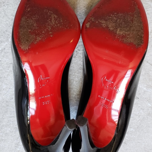 Christian Louboutin Simple Patent Red Sole Pumps - Picture 4 of 7
